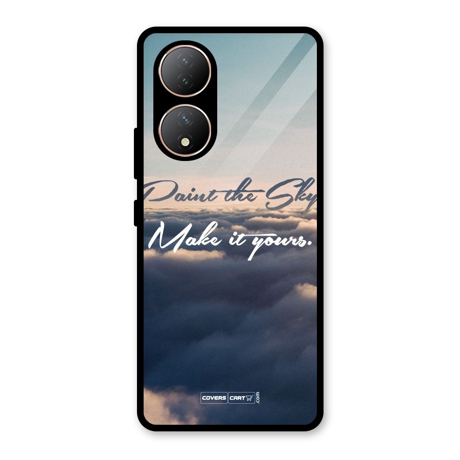 Paint the Sky Glass Back Case for Vivo Y100A