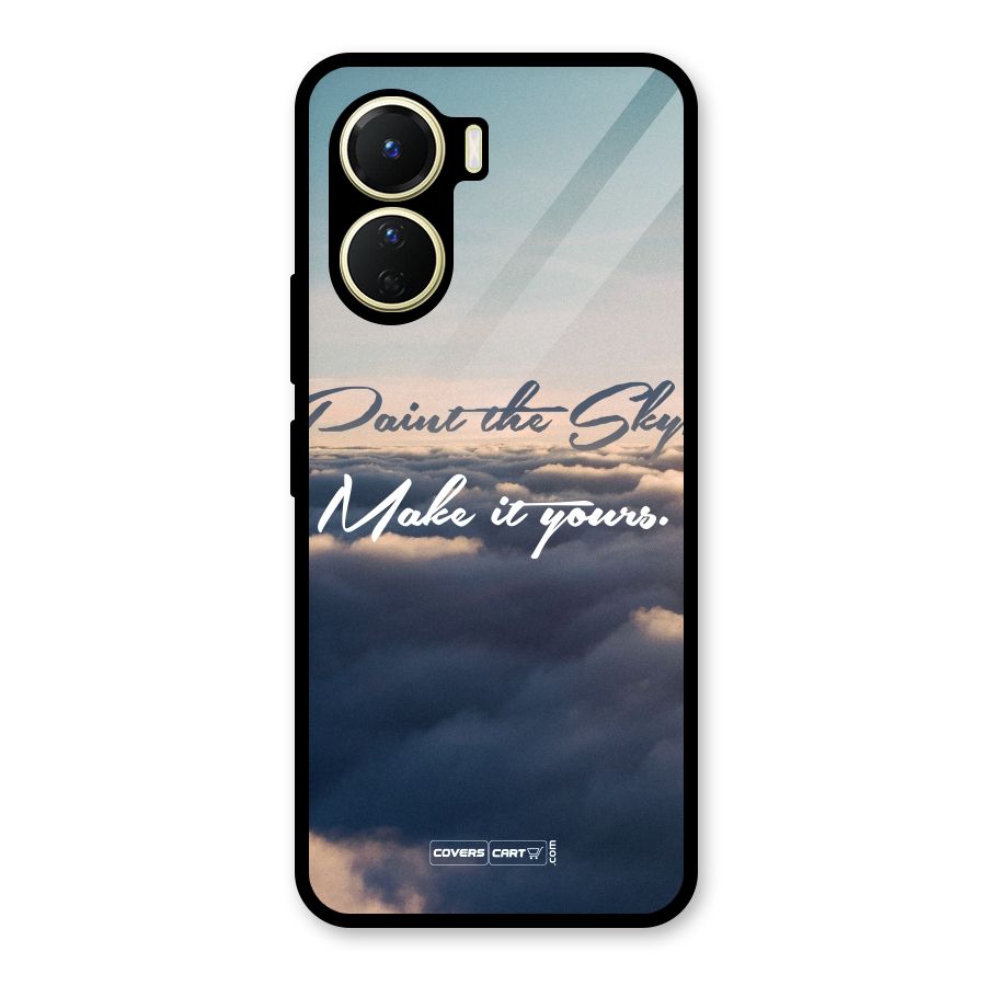Paint the Sky Glass Back Case for Vivo Y16