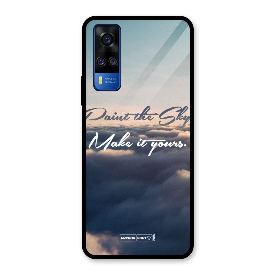 Paint the Sky Glass Back Case for Vivo Y31