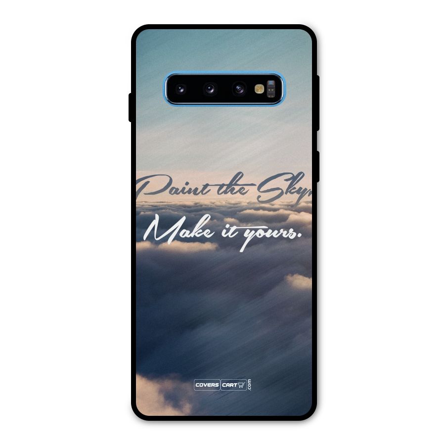 Paint the Sky Metal Back Case for Galaxy S10
