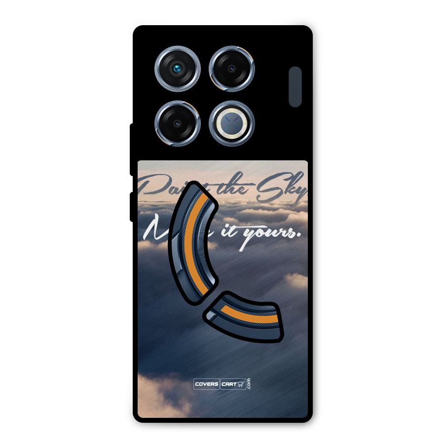 Paint the Sky Metal Back Case for Infinix GT 20 Pro