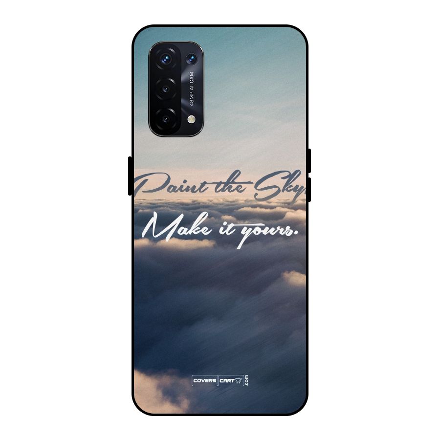 Paint the Sky Metal Back Case for Oppo A74 5G