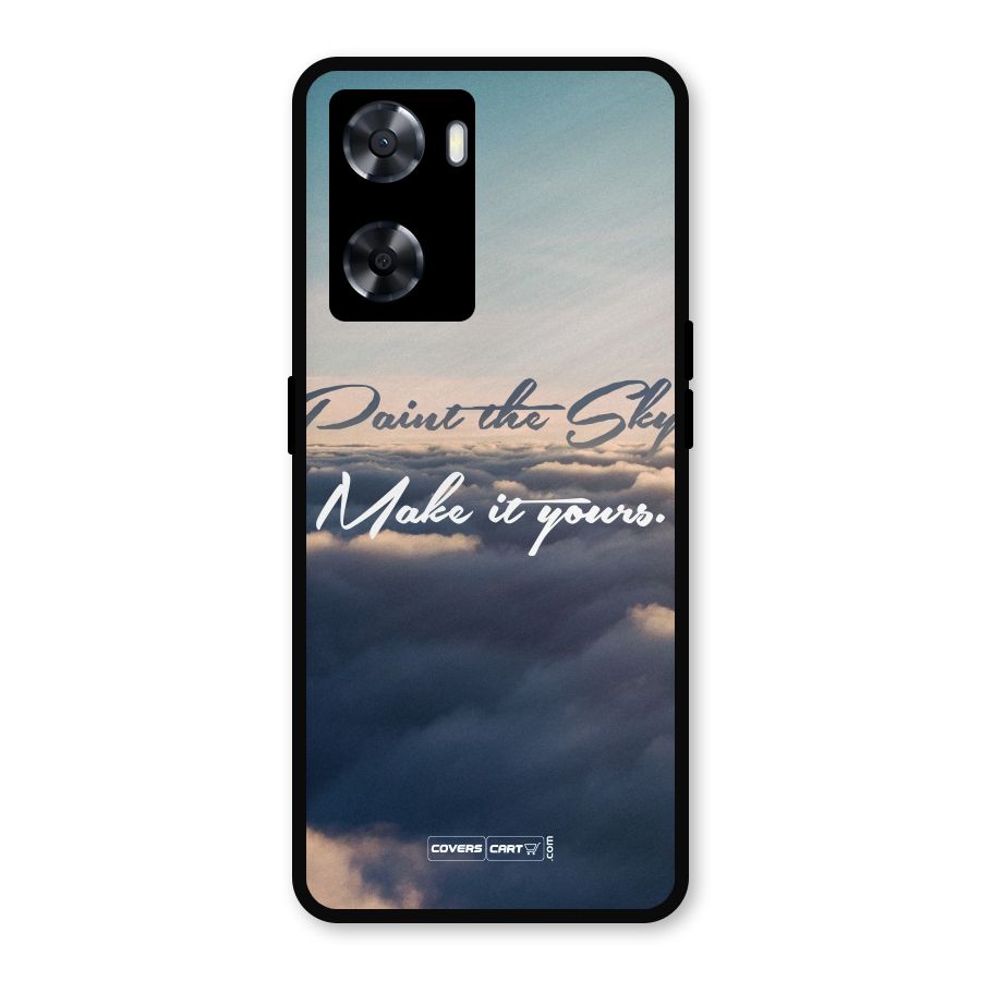 Paint the Sky Metal Back Case for Oppo A77