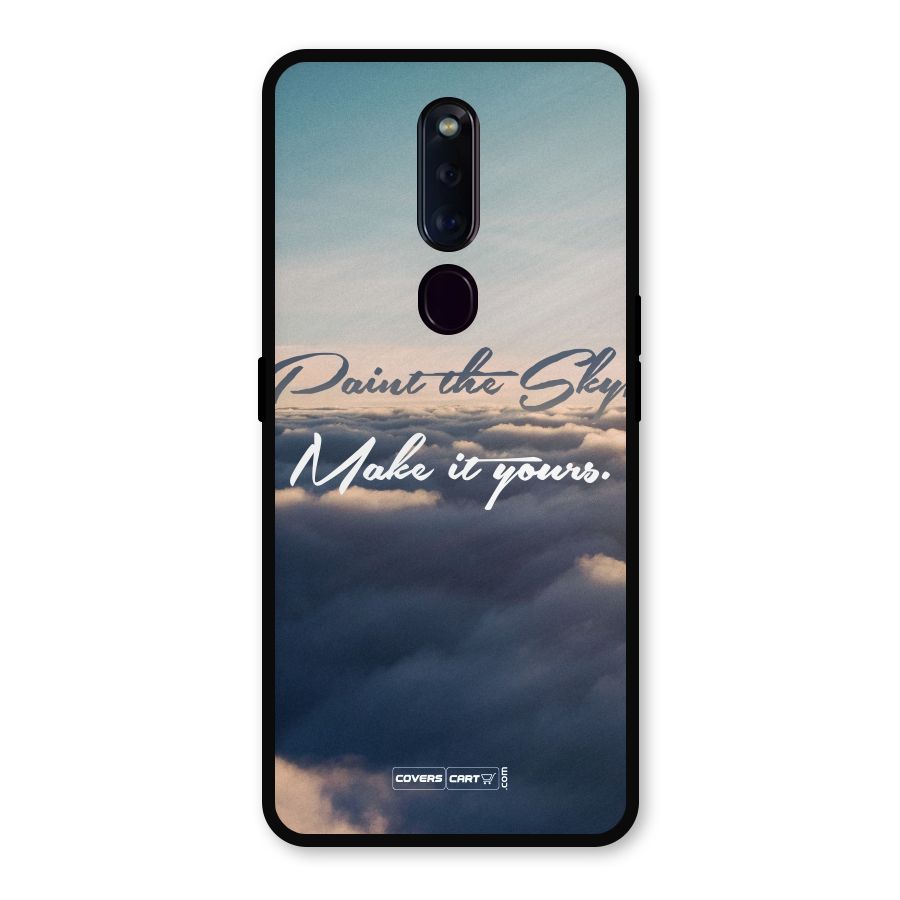 Paint the Sky Metal Back Case for Oppo F11 Pro