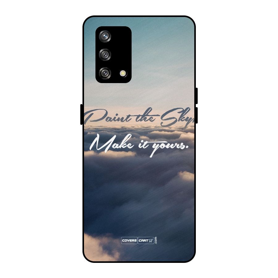Paint the Sky Metal Back Case for Oppo F19