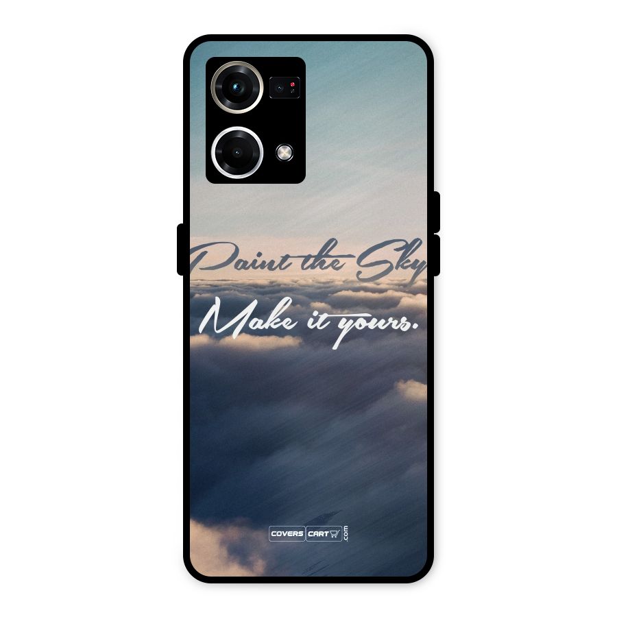 Paint the Sky Metal Back Case for Oppo F21 Pro 4G
