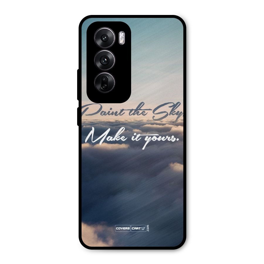 Paint the Sky Metal Back Case for Oppo Reno12