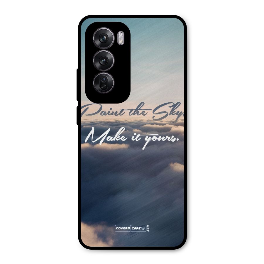 Paint the Sky Metal Back Case for Oppo Reno12 Pro