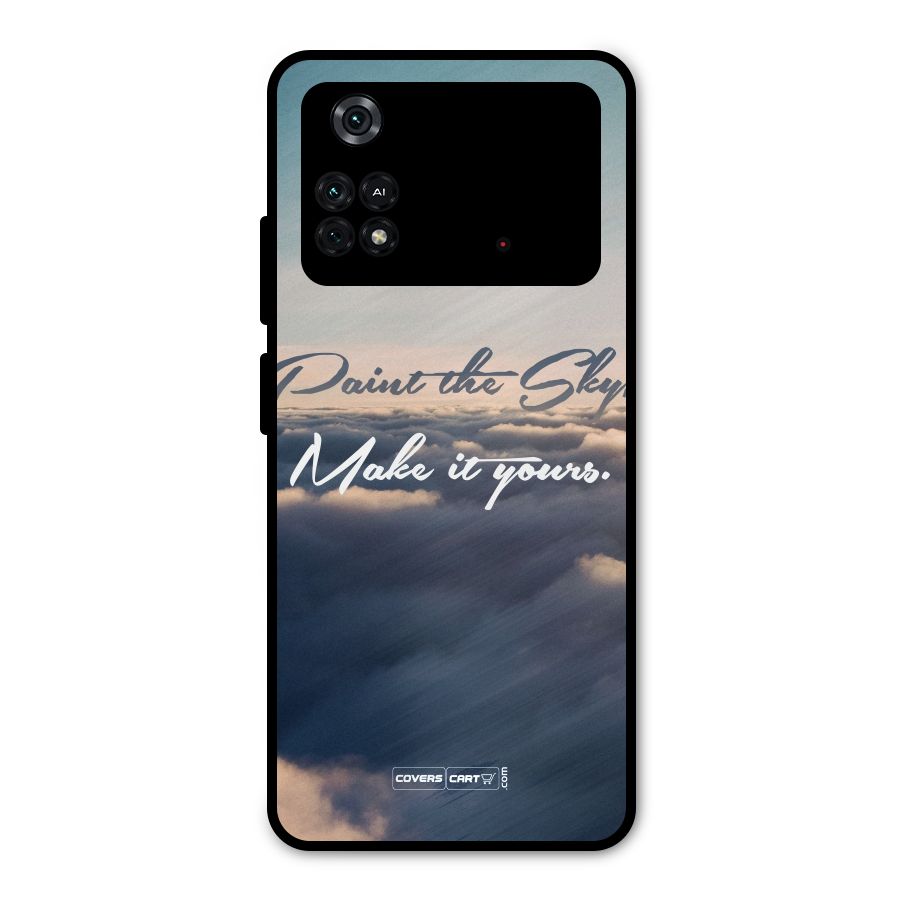 Paint the Sky Metal Back Case for Poco M4 Pro 4G