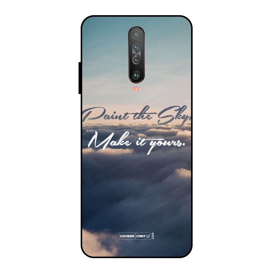 Paint the Sky Metal Back Case for Poco X2