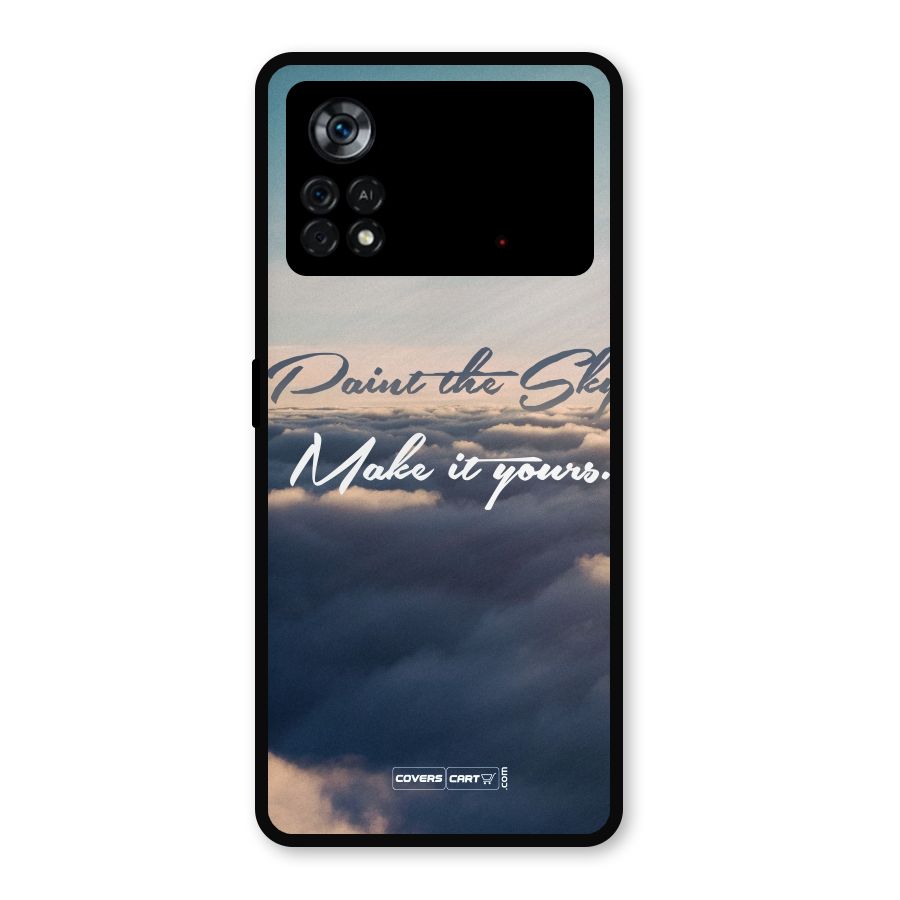 Paint the Sky Metal Back Case for Poco X4 Pro 5G