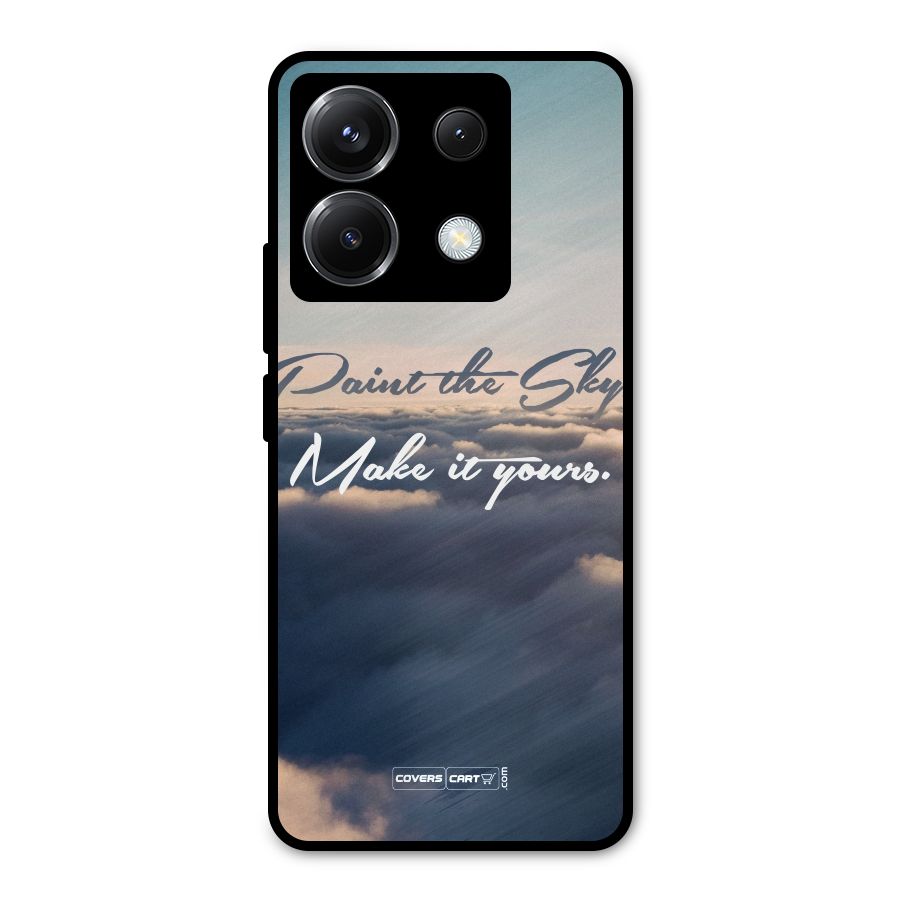 Paint the Sky Metal Back Case for Poco X6