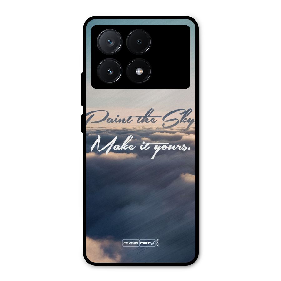 Paint the Sky Metal Back Case for Poco X6 Pro