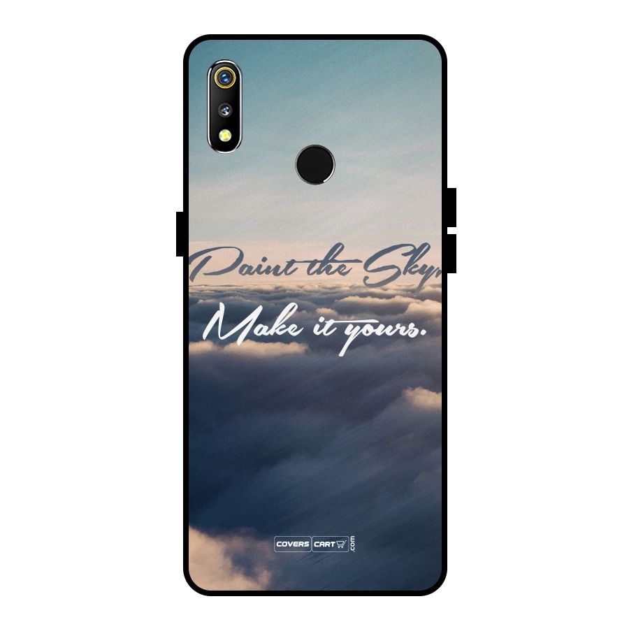 Paint the Sky Metal Back Case for Realme 3i