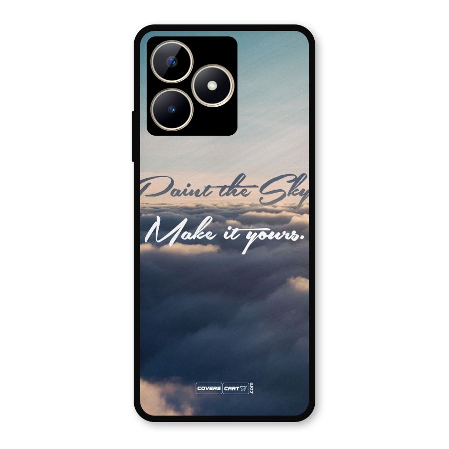 Paint the Sky Metal Back Case for Realme C53