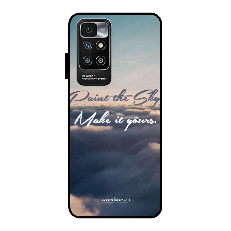 Paint the Sky Metal Back Case for Redmi 10 Prime