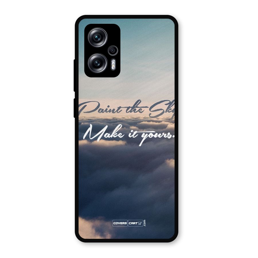 Paint the Sky Metal Back Case for Redmi K50i