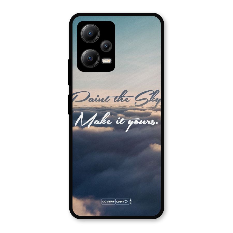 Paint the Sky Metal Back Case for Redmi Note 12 5G