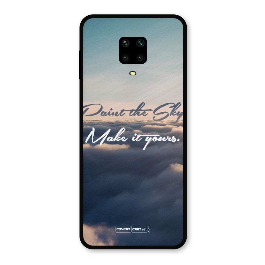 Paint the Sky Metal Back Case for Redmi Note 9 Pro Max