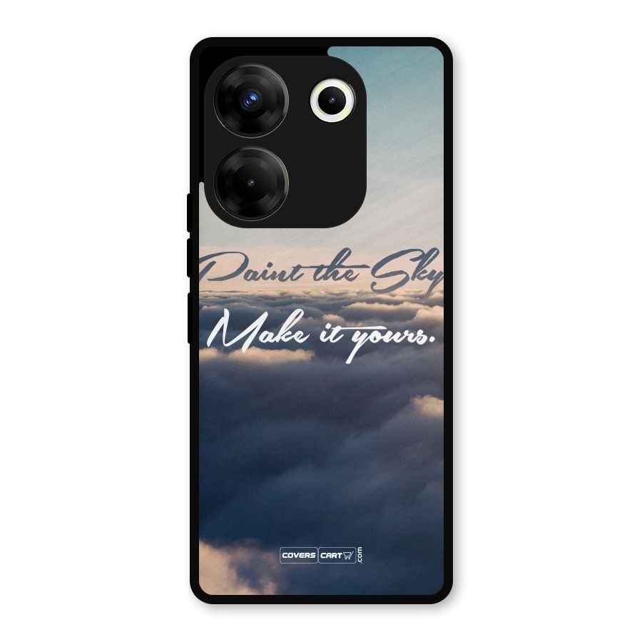Paint the Sky Metal Back Case for Tecno Camon 20