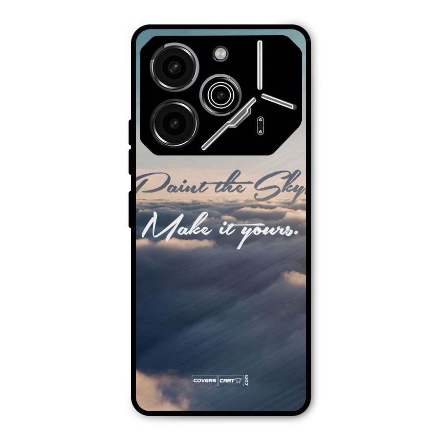 Paint the Sky Metal Back Case for Tecno Pova 6 Pro
