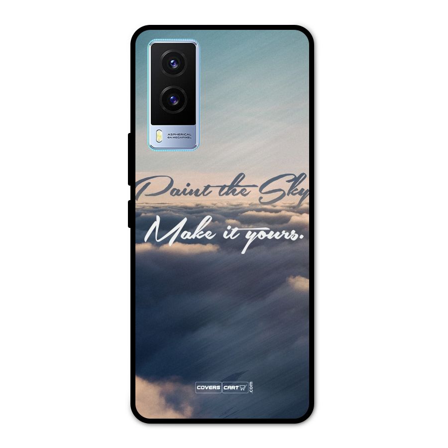 Paint the Sky Metal Back Case for Vivo V21e 5G