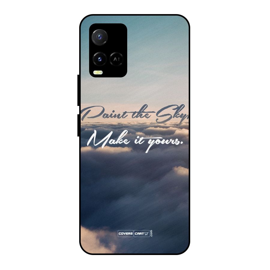 Paint the Sky Metal Back Case for Vivo Y21A