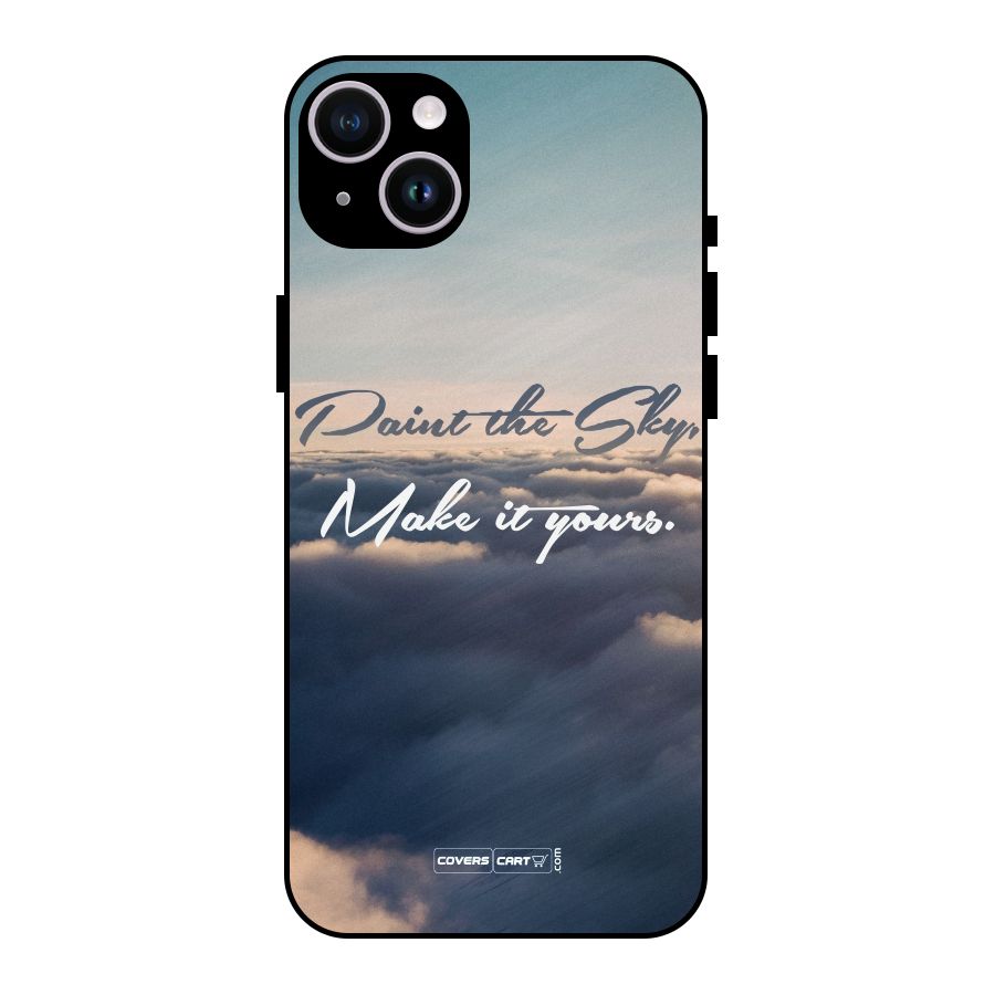 Paint the Sky Metal Back Case for iPhone 14 Plus