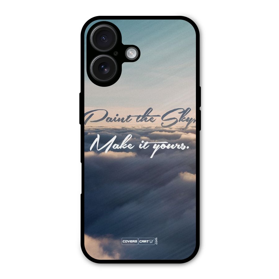 Paint the Sky Metal Back Case for iPhone 16
