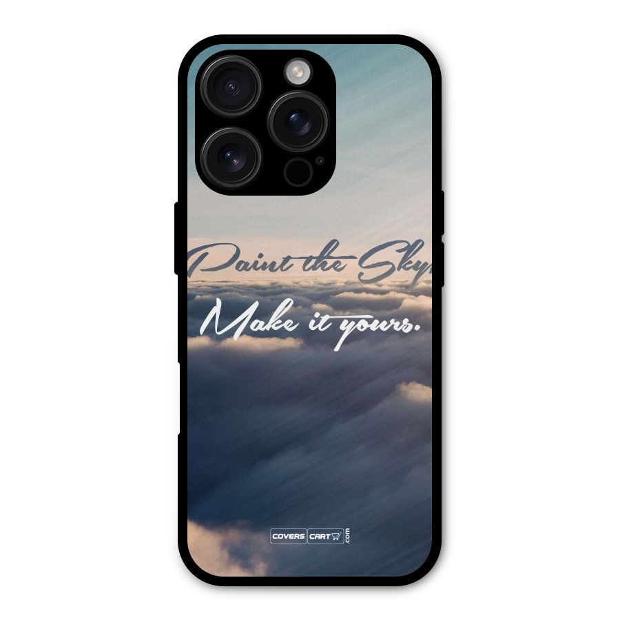 Paint the Sky Metal Back Case for iPhone 16 Pro