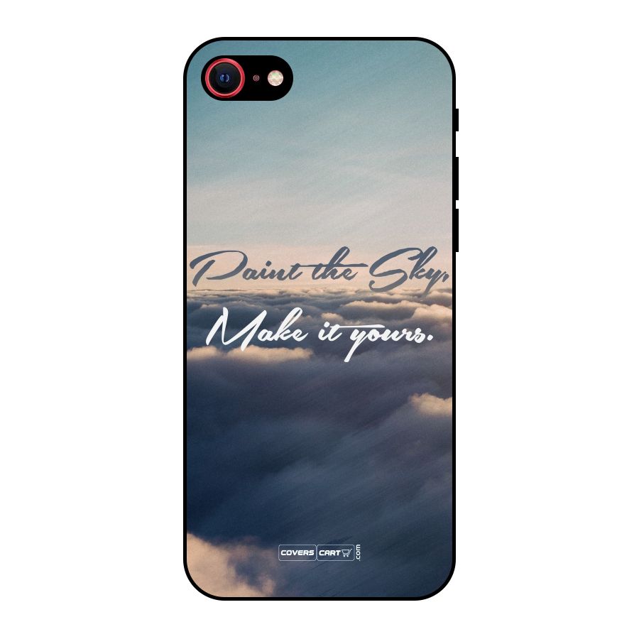 Paint the Sky Metal Back Case for iPhone SE 2022