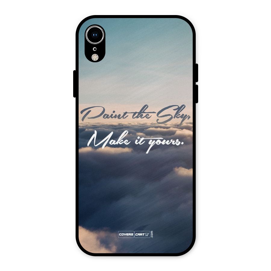 Paint the Sky Metal Back Case for iPhone XR