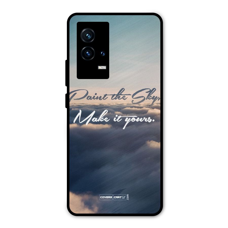 Paint the Sky Metal Back Case for iQOO 9 5G