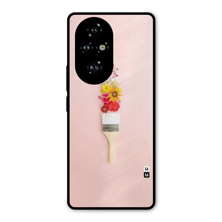 Painted Flowers Metal Back Case for Honor 200 Pro