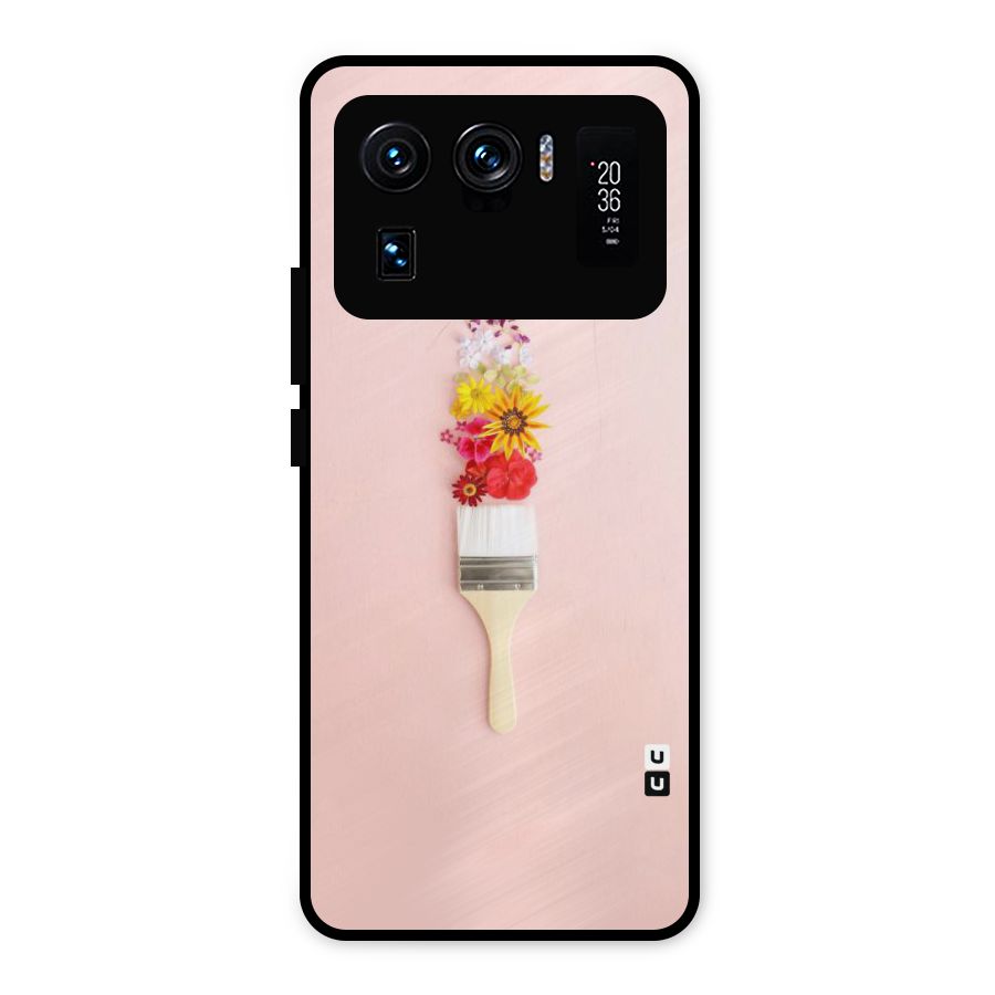 Painted Flowers Metal Back Case for Mi 11 Ultra