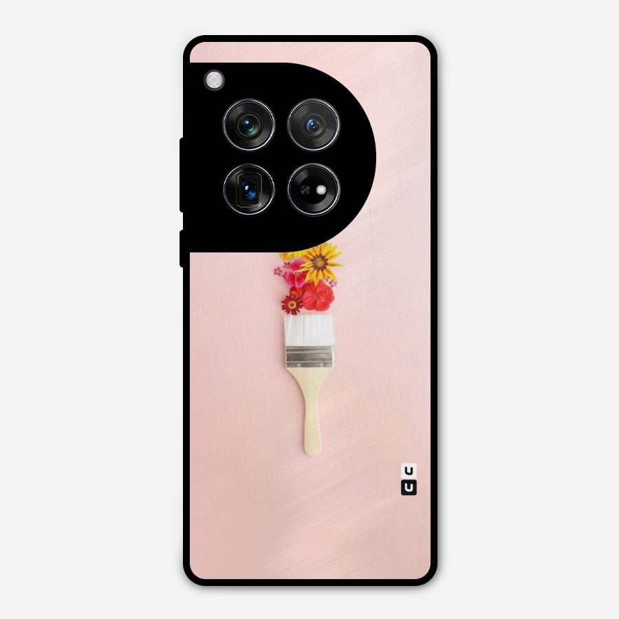 Painted Flowers Metal Back Case for OnePlus 12