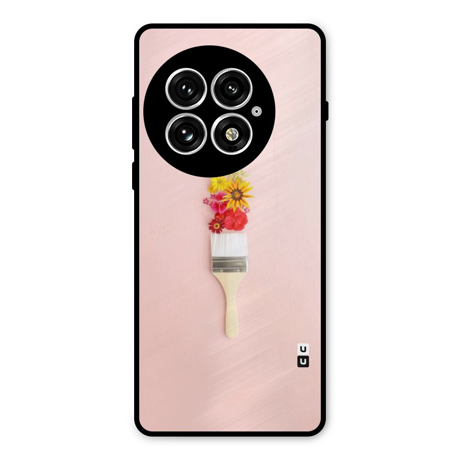 Painted Flowers Metal Back Case for OnePlus 13