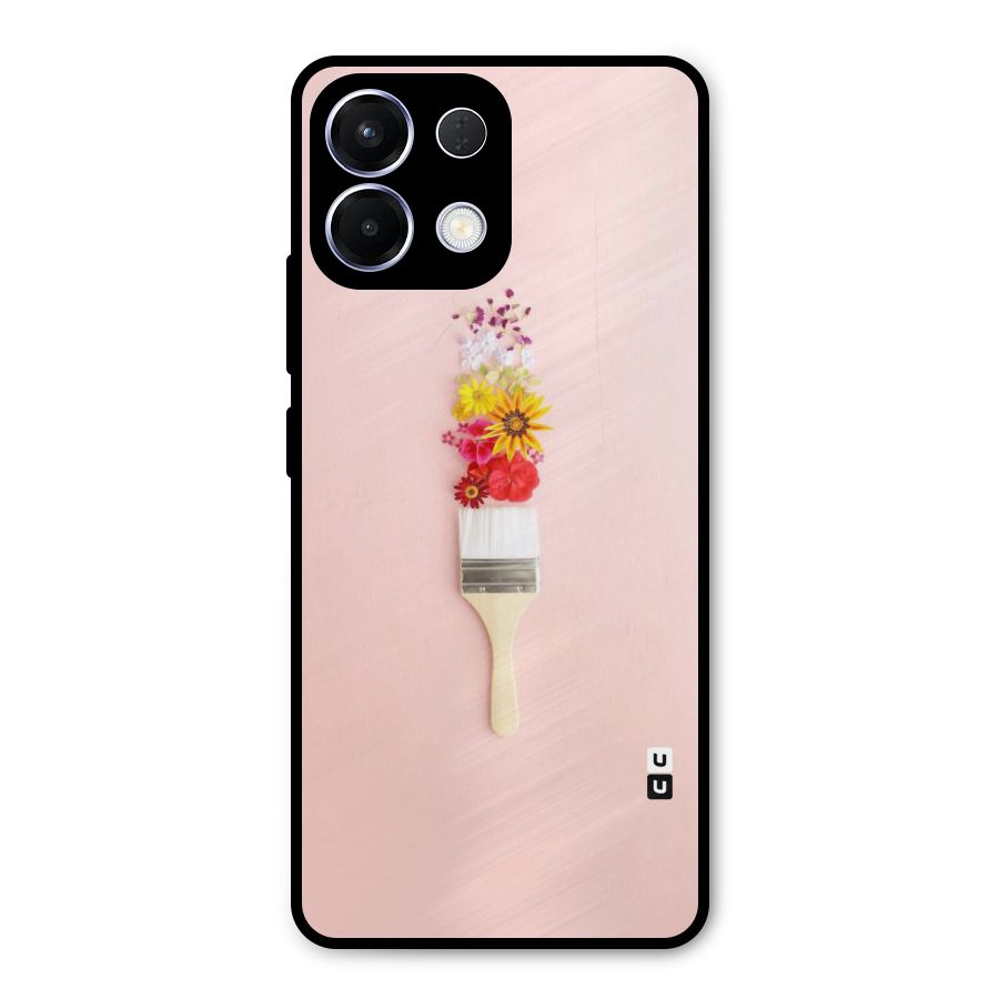 Painted Flowers Metal Back Case for Oppo K13