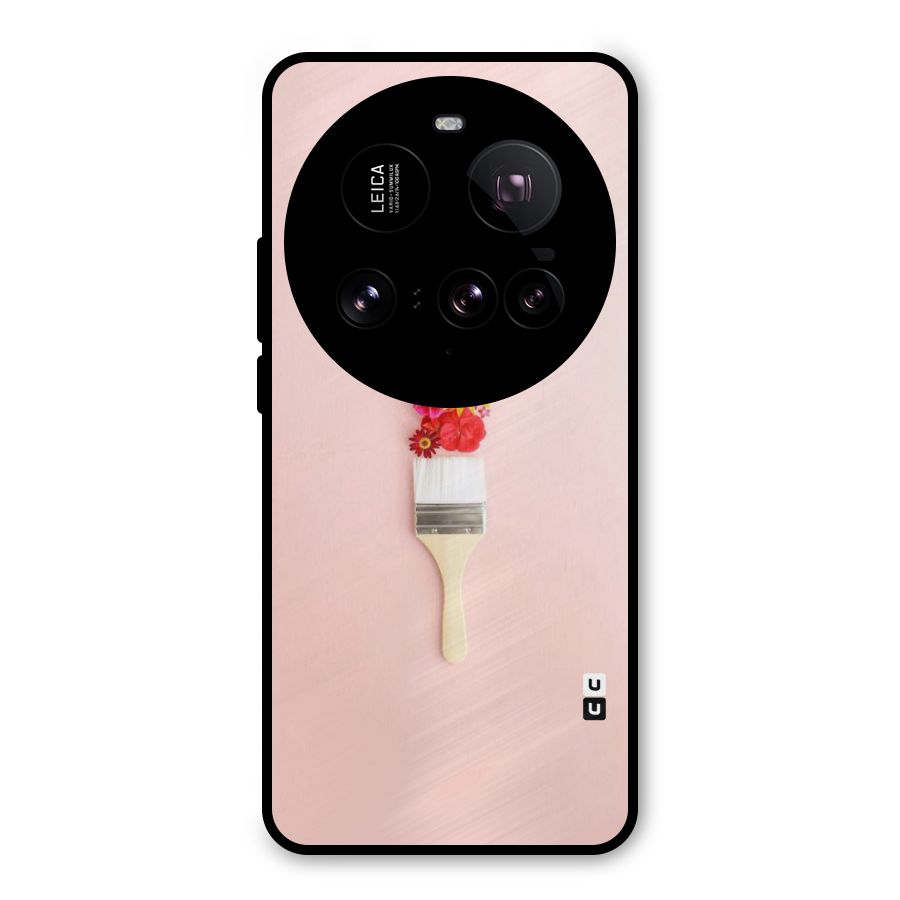 Painted Flowers Metal Back Case for Xiaomi 15 Ultra