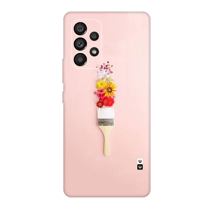 Painted Flowers Original Polycarbonate Back Case for Galaxy A53 5G