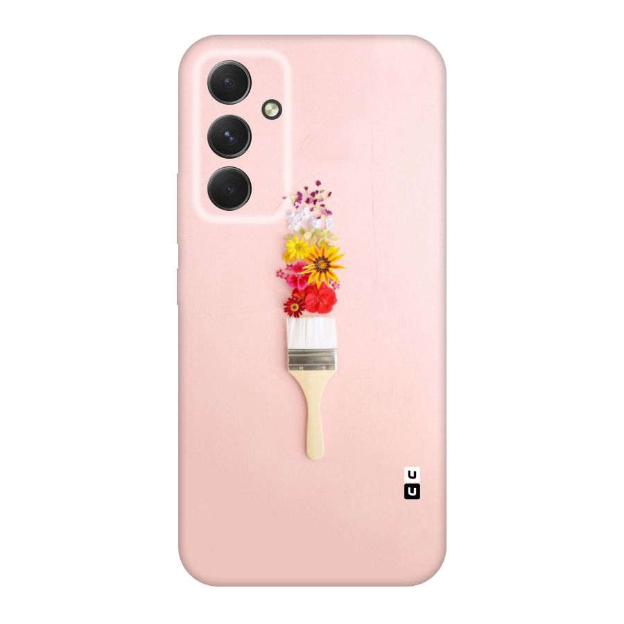 Painted Flowers Original Polycarbonate Back Case for Galaxy A54