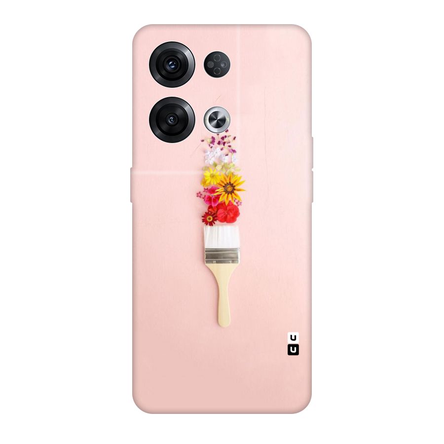 Painted Flowers Original Polycarbonate Back Case for Oppo Reno8 Pro 5G