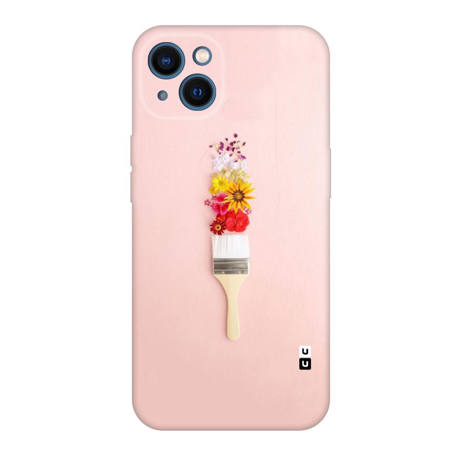 Painted Flowers Original Polycarbonate Back Case for iPhone 13
