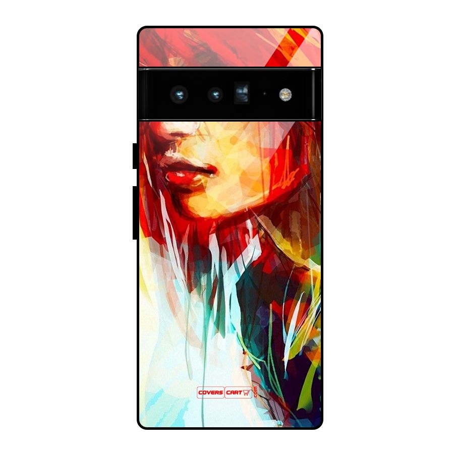 Painted Girl Glass Back Case for Google Pixel 6 Pro