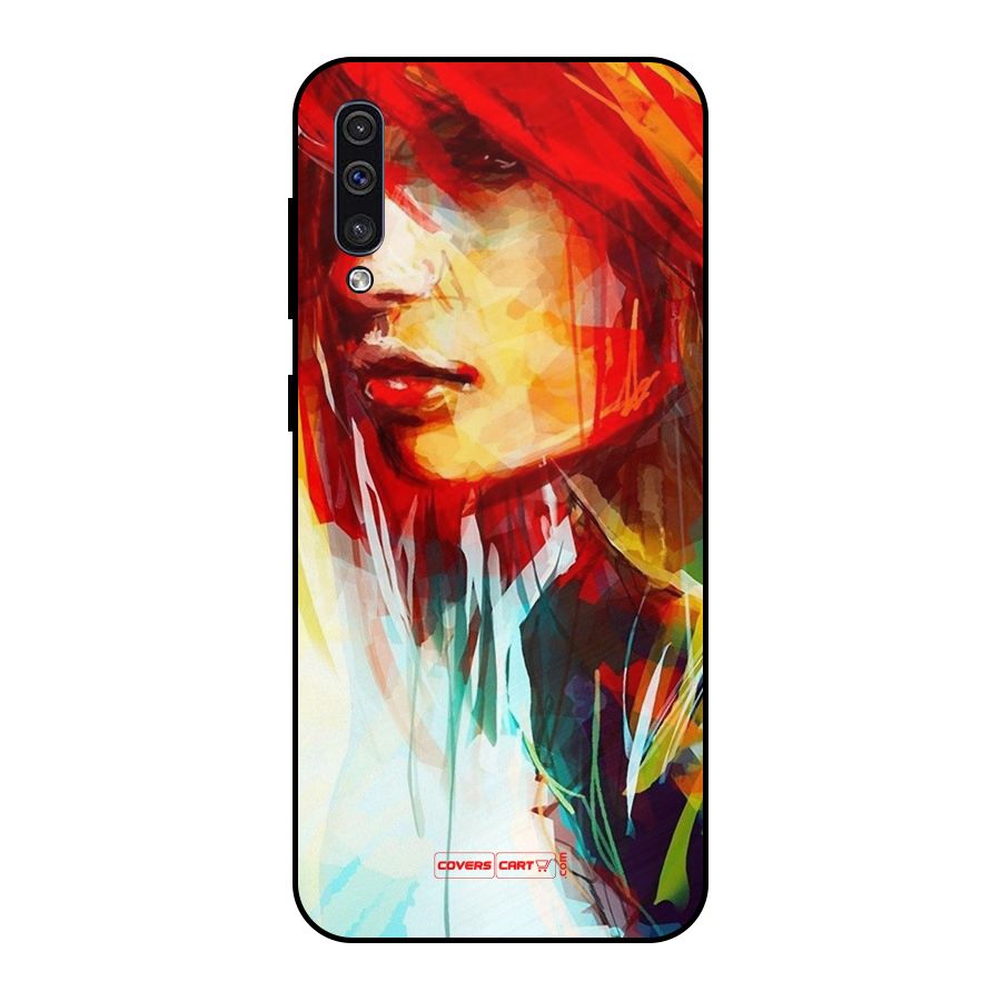 Painted Girl Metal Back Case for Galaxy A30s
