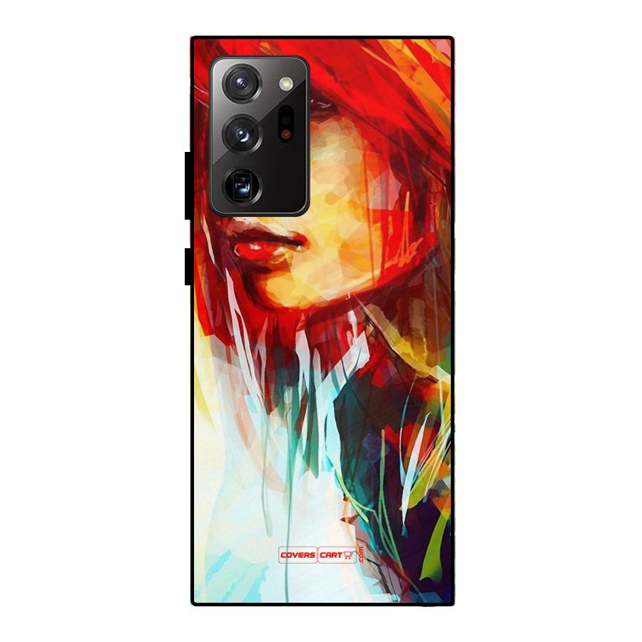 Painted Girl Metal Back Case for Galaxy Note 20 Ultra