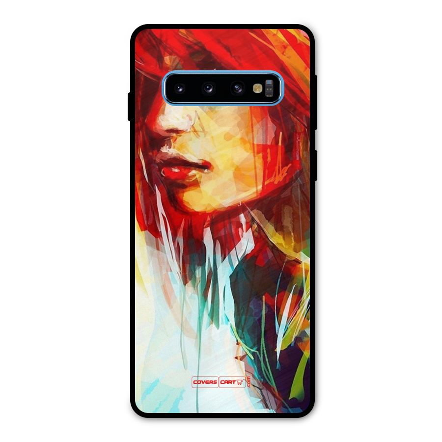 Painted Girl Metal Back Case for Galaxy S10