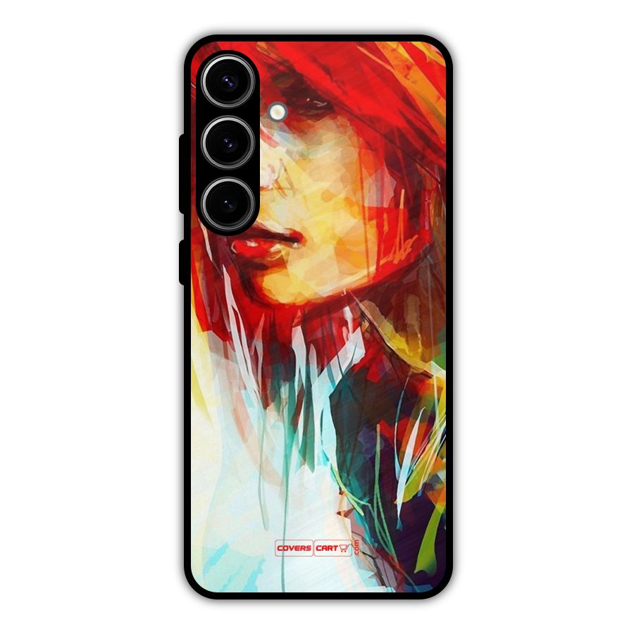Painted Girl Metal Back Case for Galaxy S24 Plus