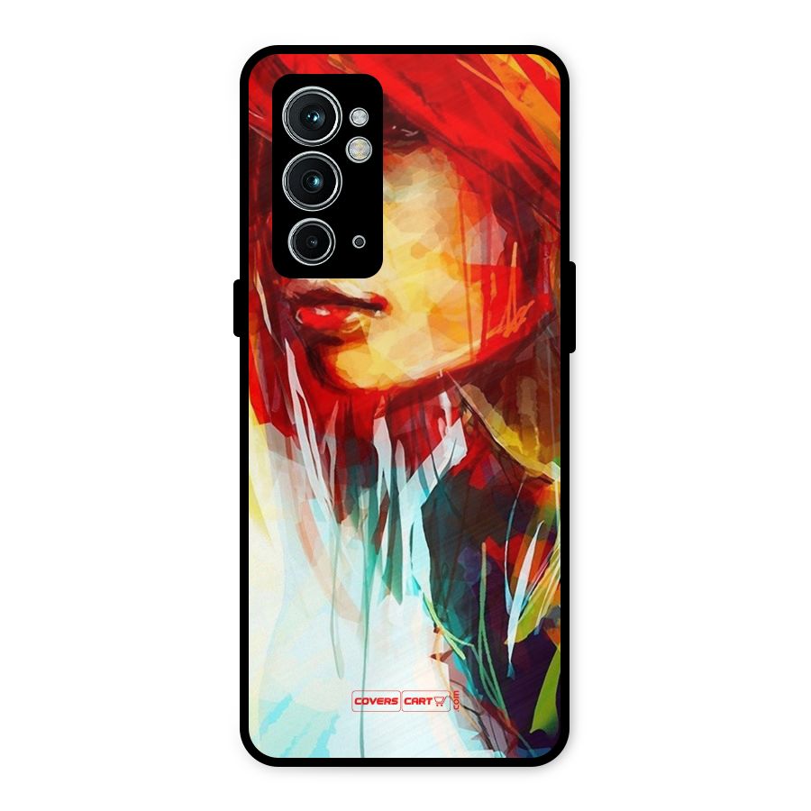 Painted Girl Metal Back Case for OnePlus 9RT 5G