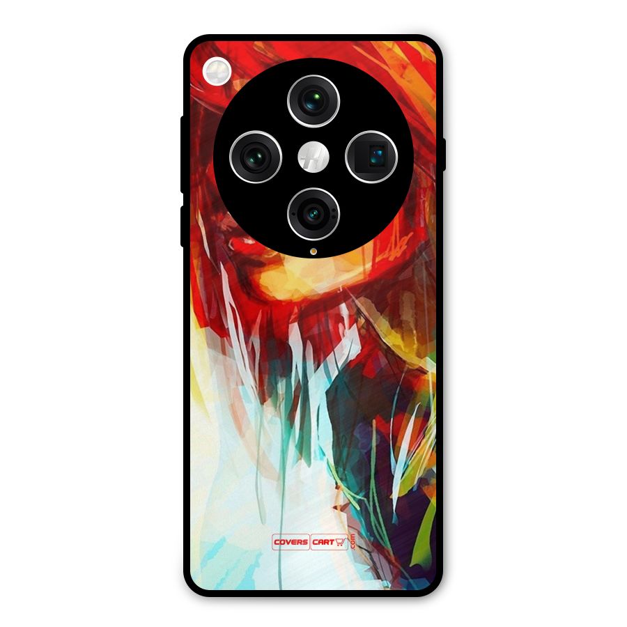 Painted Girl Metal Back Case for Oppo Find X8 Pro